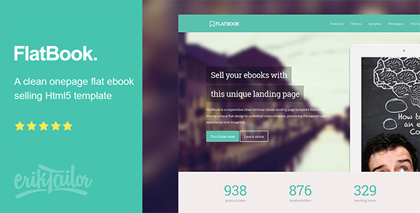 FlatBook - Flat Ebook Selling Html Template FlatBook - Flat Ebook Selling Html Template