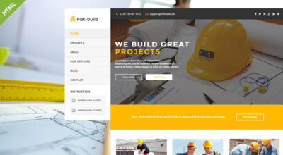 Flatbuild - HTML Construction Business Template