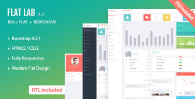 FlatLab - Bootstrap 4 Responsive Admin Template