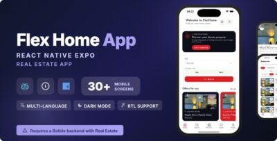 Flex Home | React Native Real Estate Mobile App