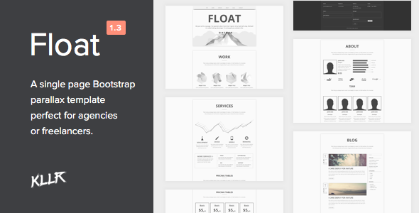Float - Responsive Bootstrap Single-Page Template Float - Responsive Bootstrap Single-Page Template