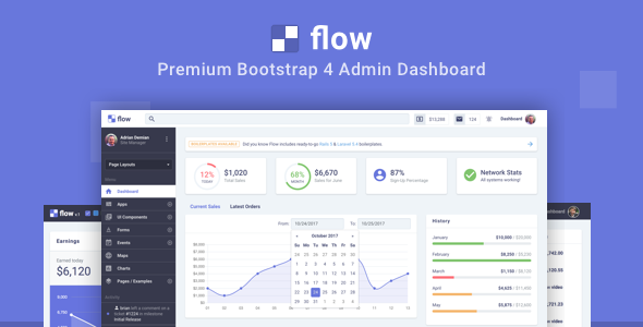 Flow Pro - Bootstrap 4 Admin Dashboard Flow Pro - Bootstrap 4 Admin Dashboard