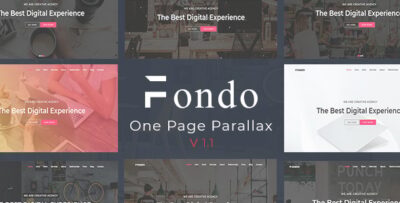 Fondo - Multipurpose One Page Parallax