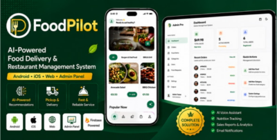 FoodPilot | AI-Powered Food Delivery Flutter App With Admin Panel
