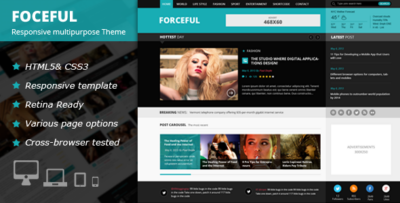 ForceFul - HTML5 Magazine Website Template