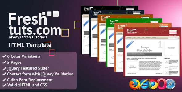 FreshTuts HTML Template FreshTuts HTML Template