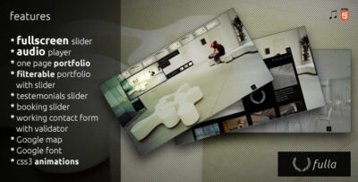 Fulla - One Page Photography Portfolio