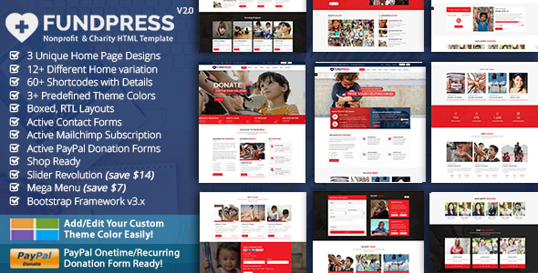 FundPress - Nonprofit Charity HTML Template FundPress - Nonprofit Charity HTML Template