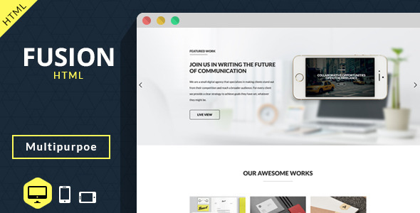 Fusion - Multipurpose Creative Template Fusion - Multipurpose Creative Template