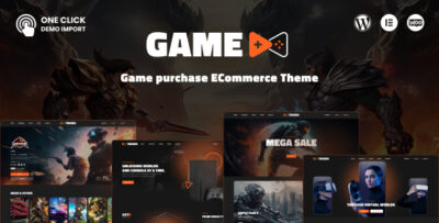 GameX - Game purchase ECommerce Theme