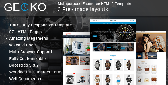 Gecko - Responsive Multipurpose E-Commerce HTML5 Template Gecko - Responsive Multipurpose E-Commerce HTML5 Template