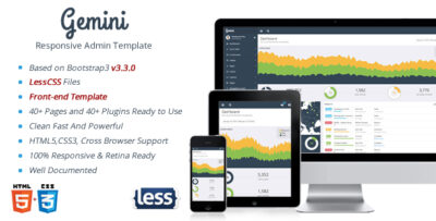 Gemini - Responsive Bootstrap Admin Template