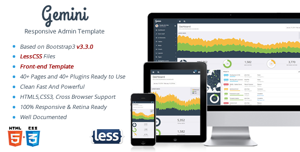 Gemini - Responsive Bootstrap Admin Template Gemini - Responsive Bootstrap Admin Template