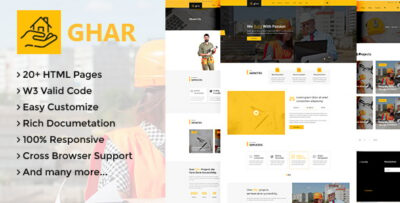 Ghar - Construction HTML Template