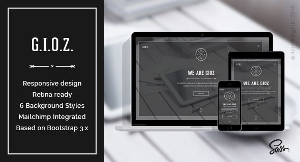 Gioz — Creative Coming Soon & Maintenance Mode Template Gioz — Creative Coming Soon & Maintenance Mode Template