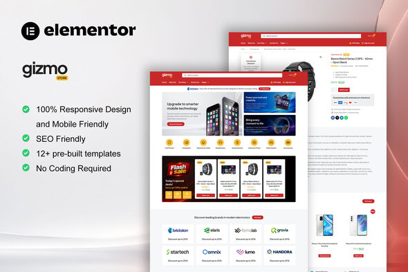 GizmoStore - WooCommerce Electronic Store Elementor Template Kit GizmoStore - WooCommerce Electronic Store Elementor Template Kit