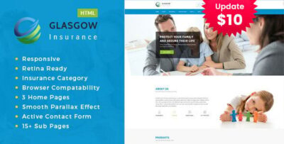 Glasgow- Insurance Agency HTML template