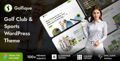 Golfique - Golf Club & Sports WordPress Theme