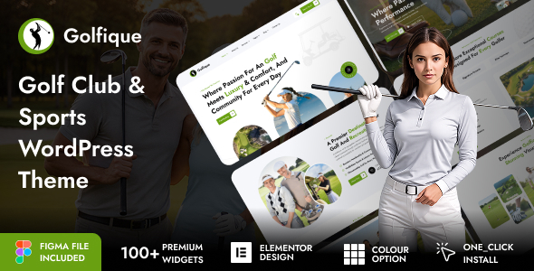 Golfique - Golf Club & Sports WordPress Theme Golfique - Golf Club & Sports WordPress Theme
