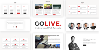 GoLive - Multipurpose Bootstrap Template