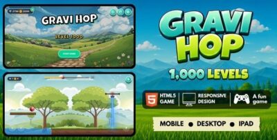 Gravi Hop | HTML5 Ball Jumping Game with 1000 Levels