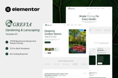 Grevia - Gardening & Landscaping Elementor Template Kit