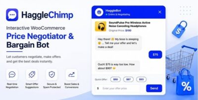 HaggleChimp – Interactive WooCommerce Price Negotiator & Bargain Bot
