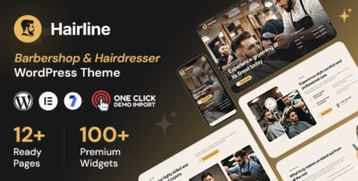 Hairline - Barbershop Hair Salon and Hairdresser WordPress Theme
