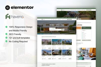 Haveno - Real Estate & Property Elementor Template Kit