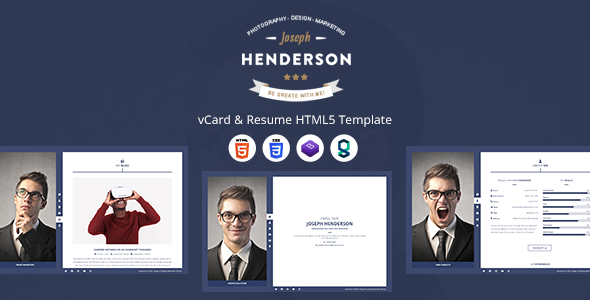 Henderson - vCard & Resume HTML5 Template Henderson - vCard & Resume HTML5 Template