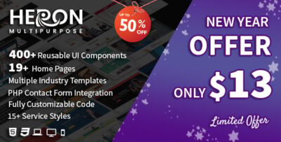 Heron - Multipurpose HTML Website Templates