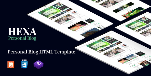 Hexa - Clean Modern & Classic Blog Site Template Hexa - Clean Modern & Classic Blog Site Template