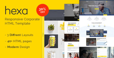 Hexa - Responsive Multipurpose Corporate/Creative HTML Template