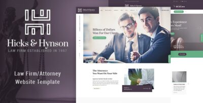Hicks & Hynson - Law Firm HTML Template