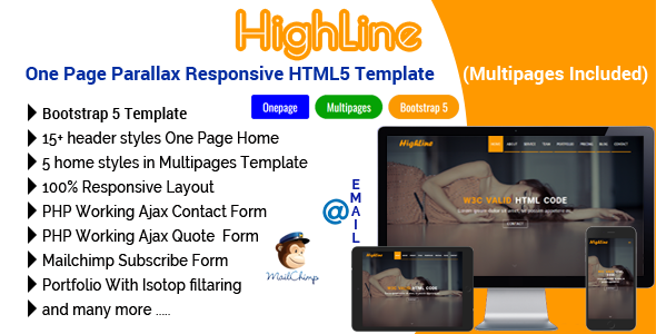 HighLine - Parallax Responsive HTML5 Template HighLine - Parallax Responsive HTML5 Template