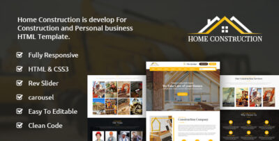 Home Construction - Business HTML Template