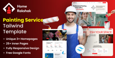 Home Rakshak - Painting Service Tailwind Template