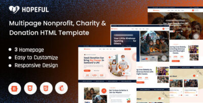 Hopeful - Multipage Nonprofit Charity & Donation HTML Template