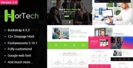 Hortech - One Page Multi-use HTML Template
