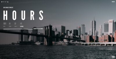 Hours || Responsive Coming Soon Page