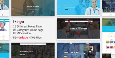 I-finger || Multipurpose Bootstrap4 Template