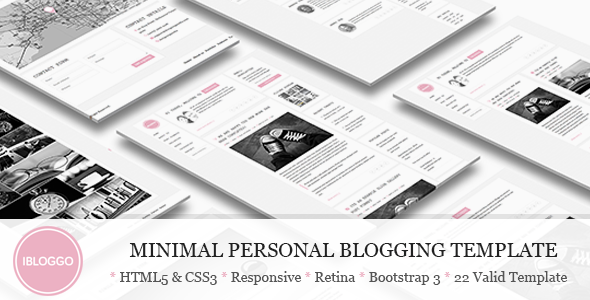 iBloggo - Minimal Personal Blog HTML Template iBloggo - Minimal Personal Blog HTML Template