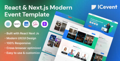 ICevent - Modern Event React Next.js Template
