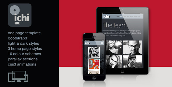 Ichi - One Page Parallax Retina HTML5 Template Ichi - One Page Parallax Retina HTML5 Template