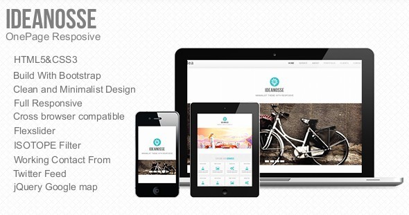 Ideanosse - Responsive One Page Template Ideanosse - Responsive One Page Template