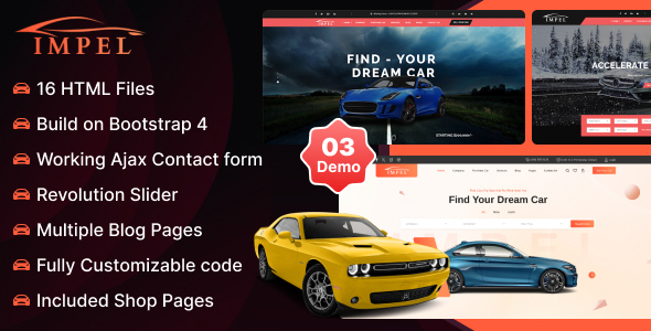 Impel - Auto Car Responsive HTML 5 Template Impel - Auto Car Responsive HTML 5 Template