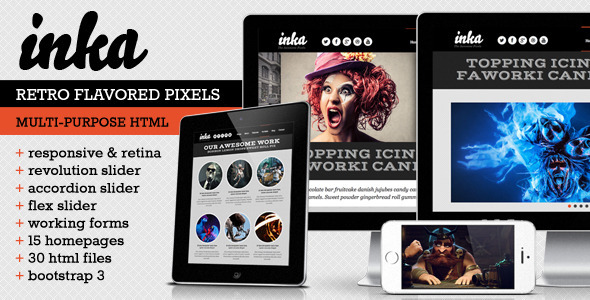 INKA - Retro Responsive Multi-Purpose Template INKA - Retro Responsive Multi-Purpose Template