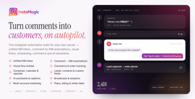 InstaMagic SaaS | AI-Powered Instagram CRM, Marketing Automation and Chatbot Builder