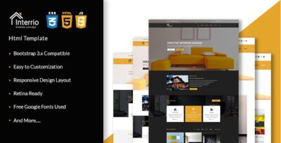 Interrio - Corporate Architecture and Interior Design, Responsive Html5 Template