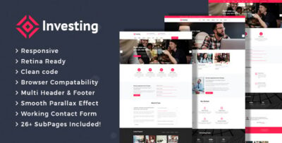 Investing - Business Consulting and Professional Services HTML Template